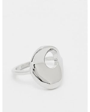 ASOS Sculpturale Ring - Wit