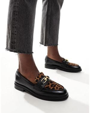 ALDO – bissom – leder-loafer - Schwarz