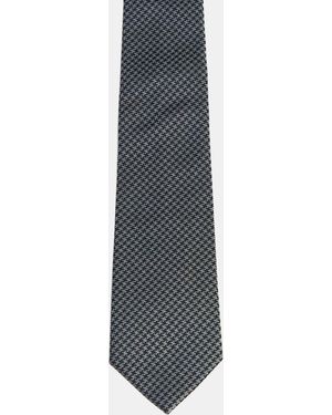 ASOS Check Tie - White