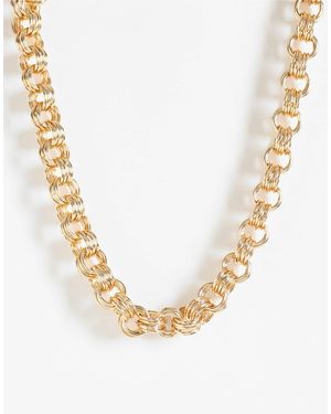 ASOS Collier à maillons oversize - Métallisé