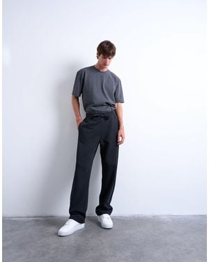 TOPMAN Heavyweight Straight Leg Sweatpants - White