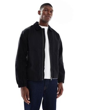 Only & Sons Oversized Heavyweight Barn Jacket Cord Collar - Blue