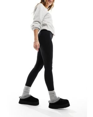 Pieces High-waisted leggings - White