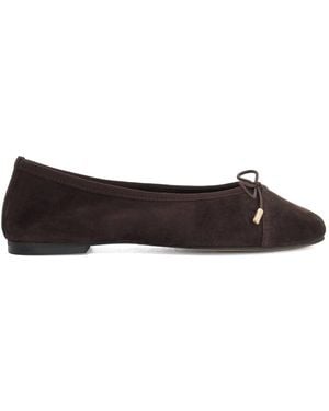 Dune Haliah Ballet Court Shoes - Brown