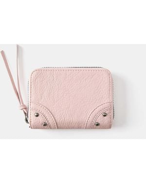 Pull&Bear Geldbörse mit nieten - Pink
