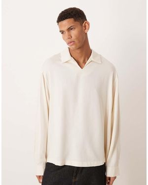 ASOS Camicia Oversize Color Pietra - Bianco