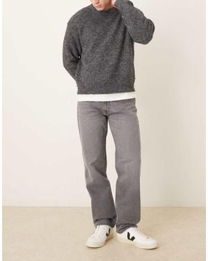 Mango Moby 100% Cotton Straight Jean - Grey