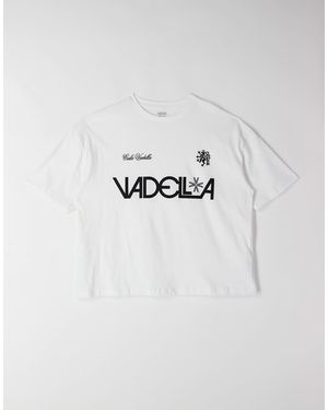 ASOS Camiseta Blanca De Corte Cuadrado Extragrande Con Estampado Gráfico De Texto De - Blanco