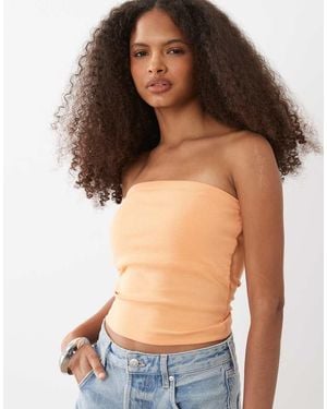 Mango Teen Off Shoulder Top - Blue