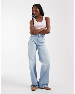ONLY Hannah Extra High Waist Wide Leg Jeans - Blue