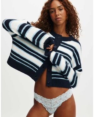 Cotton On Button Up Cardigan - Blue