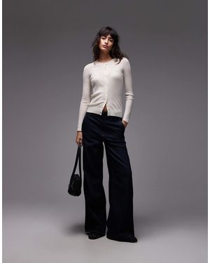 Lacoste Gilet en maille transparente - Gris