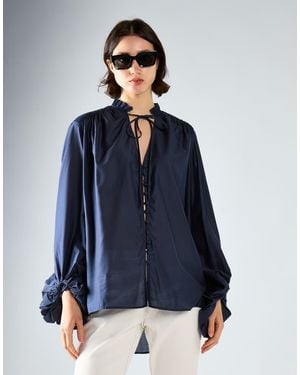 Glamorous Boho Blouse - Blue