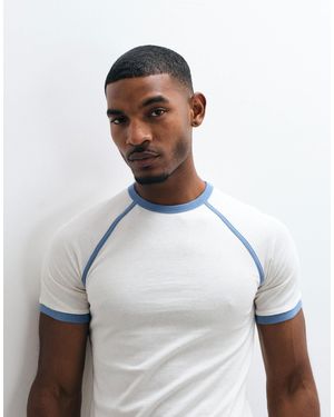 ASOS Slim-fit-raglan-ringer-t-shirt - Weiß