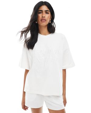 4th & Reckless T-shirt à logo fourth studio brodé - Blanc