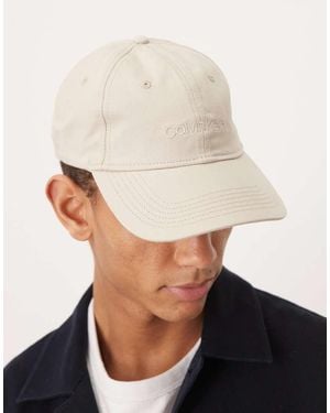 Calvin Klein Embroidered Logo Baseball Cap - White