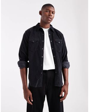 Levi's – barstow – western-cordhemd - Blau