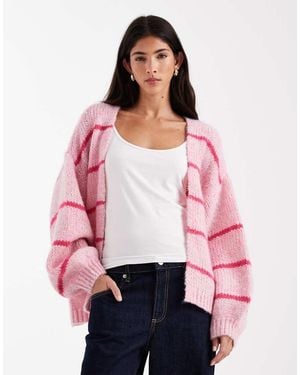 Vero Moda Soft Blouson Sleeve Edge To Edge Cardigan - Red