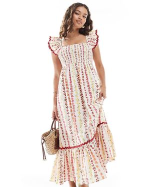 Miss Selfridge Poplin Maxi Dress - Pink