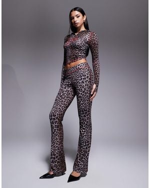 I.AM.GIA Blare Logo Back Print Contrast Stitch Track Pant Co-ord - Gray