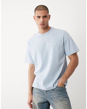 Abercrombie & Fitch – kastiges, kurzärmliges t-shirt - Weiß