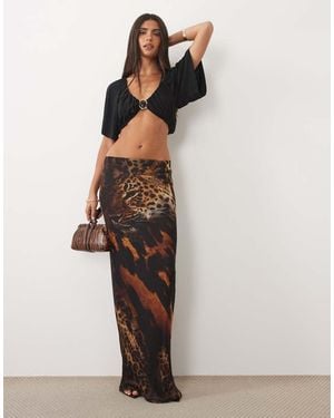 ASOS Co-Ord Rok Van Mesh Met Print - Meerkleurig