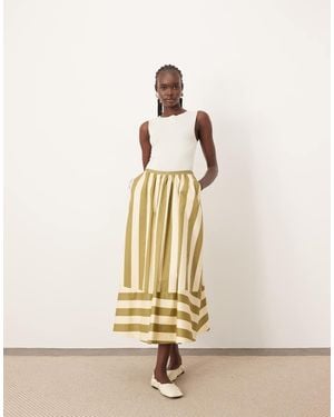 ARRANGE Structured Full Skirt - Natural