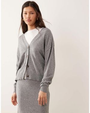Vila Knitted Cardigan - Gray