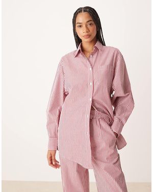 Glamorous Oversized Poplin Shirt - Pink