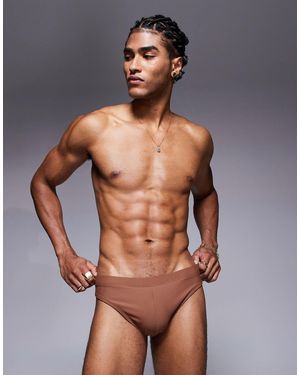 ASOS – strukturierte badehose - Grau