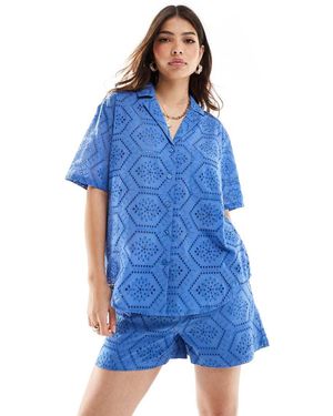Iisla & Bird Camicia Da Mare A Maniche Corte - Blu