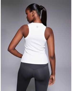 4505 Engineered Rib Gym Tank Top - Blue