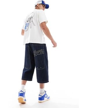 Pull&Bear baggy Denim Jort - Blue