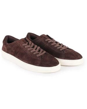 OFF THE HOOK Russell Suede Leather Low‑Top Trainers - Brown