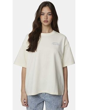 Good For Nothing Oversized Graphic Tee - White