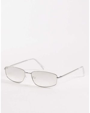ASOS Rectangle Sunglasses - Natural