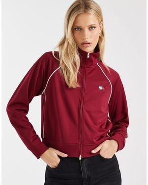 Tommy Hilfiger Badge Logo Track Jacket - Red
