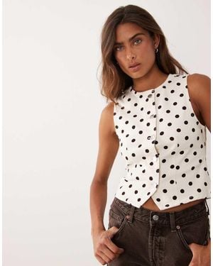 Miss Selfridge Denim Waistcoat - Multicolour