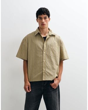 Jack & Jones Short Sleeve Boxy Shirt - Natural