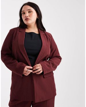 Pieces Plus Pieces curve – eleganter blazer - Rot