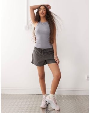 Weekday Ribbed Racer Vest - Grey