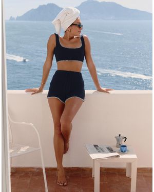 4th & Reckless X luana barron - juliette - short d'ensemble - Bleu
