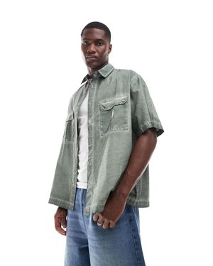 ASOS – oversize-cargohemd - Grau
