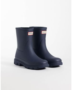 HUNTER Unisex downpour kurze gummistiefel - Blau