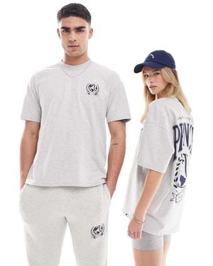 Prince Co-ord Unisex Varsity Print T-shirt - White