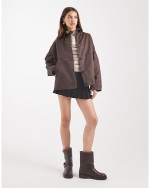 ASOS Wax Harrington Jacket - Brown