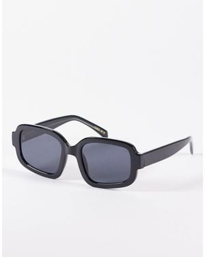 A.Kjærbede Pluto Oversized Retro Curved Sunglasses - Blue