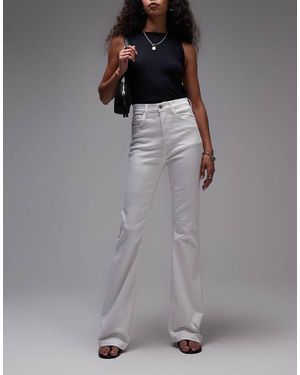 TOPSHOP Vaqueros Blancos De Talle Alto Y Corte Acampanado Jamie De - Gris