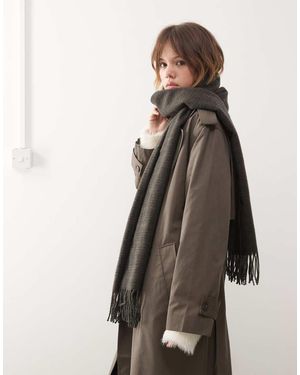 Weekday Premium Oversized Scarf - Grey