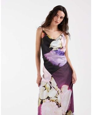 Muse Assembly Cowl Neck Maxi Dress - Multicolour